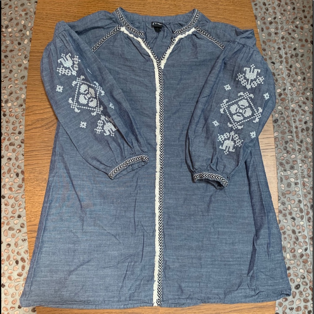 Girls Light denim dress